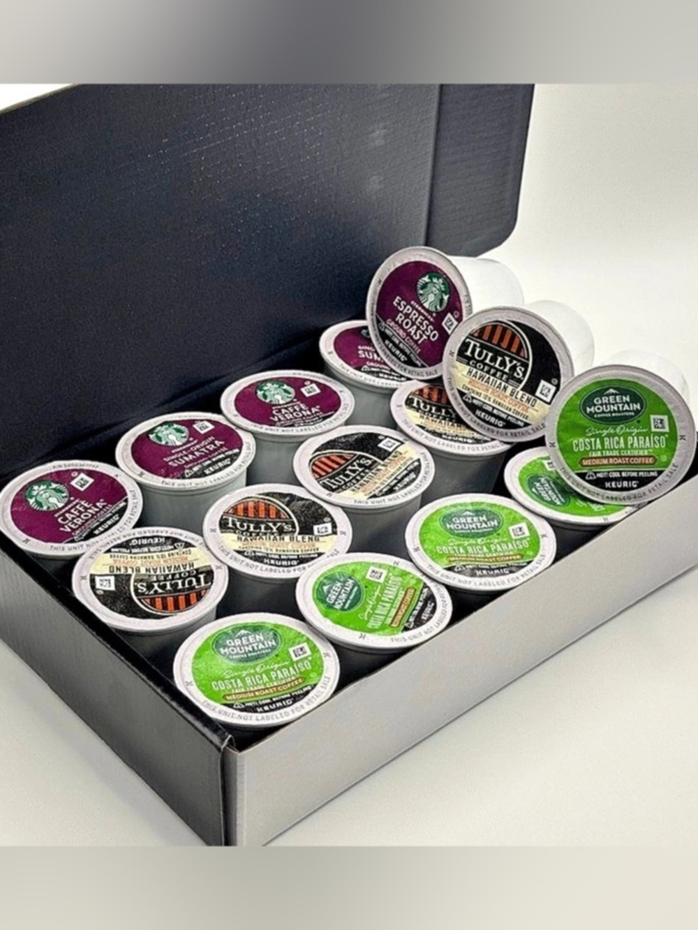 Assorted k cups Coffee Pods Verity Box Set 15 pc